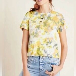 AGolde Linda T Shirt Short Sleeve Tie Dye Size Small Organic Cotton